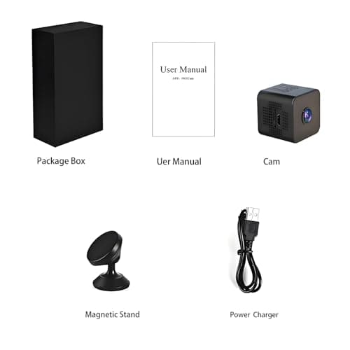 Sunggo Wireless Hidden Camera, HD Mini spy Camera for Office& Home Security Small Hidden Camera with Night Vision Compatible with iOS & Android (X-Small) 6
