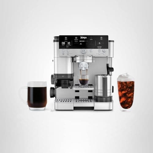 Ninja Luxe Café 3-in-1 Espresso, Drip Coffee and Cold Brew Machine | Integrated Coffee Grinder, Milk Frother, Assisted Tamper & Built-In Espresso Accessory Storage | Stainless Steel | ES601 13