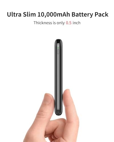 OKZU 5V 2A Power Bank for Heated Vest, Jacket, Stadium Seats, Chair, 10000mAh Fast Charging Battery Pack for USB Heated Clothing, Heated Blanket, Coat, Sleeping Bag 5