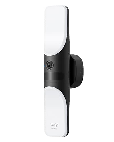eufy Security S100 Wired Wall Light Cam,Security Camera Outdoor,2K Camera with 1200-Lumen Light,Color Night Vision,Motion Activated Light, AI Detection,IP65 Waterproof,Floodlight Camera(Renewed)