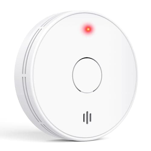 Alertlink Smoke Alarm with LED Indicator with Mute Button, Fire Alarm Smoke Detector with Built-in 10 Year Battery, Model VS02