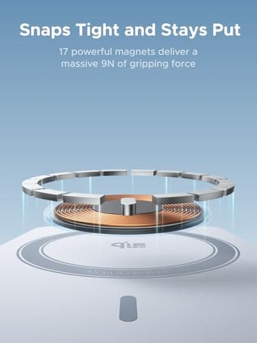 UGREEN MagFlow 10,000mAh Power Bank, Qi2 25W Certified Wireless Charging, Magnetic Portable Charger for MagSafe with Built-in Cable, 30W USB-C Battery Pack for iPhone 17 Pro Max/16/15/14/13/12 6