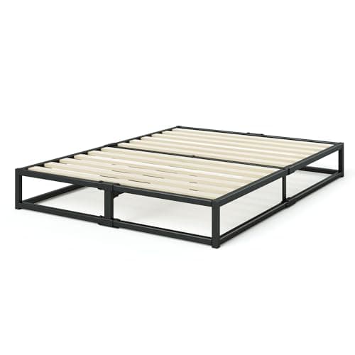 Zinus Joseph 10 Inch Platform Bed Frame, Wood Slat Support, No Box Spring Needed, Eco Friendly WonderBox(TM) Packaging, Easy Assembly, Black, Queen 11