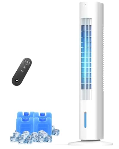 AIRTHRYL 35 INCH Evaporative Air Cooler, 3-IN-1 Quiet Portable Air Conditioners Windowless with 3 Speed