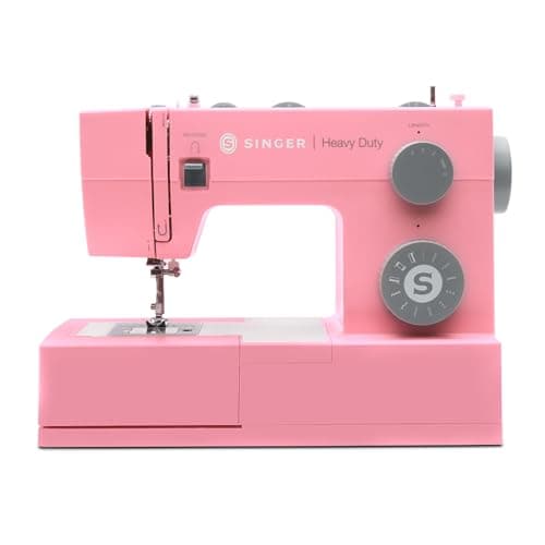 SINGER® Heavy Duty 4411 (Pink) High Speed Sewing Machine + Accessories | 11 Built-In Stitches Deliver 69 Stitch Applications | 60% More Power, 1100 Stitches/Min | Metal Frame, 4-Step Buttonhole