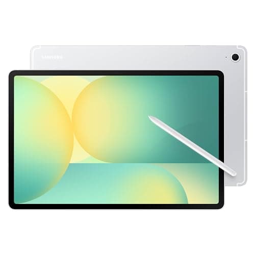 Samsung Galaxy Tab S10 FE 256GB WiFi Android Tablet, Large Display, Long Battery Life, Exynos 1580 Processor, IP68 Water-Resistant, 90 Hz Refresh, S Pen for Note-Taking, US Version, Silver