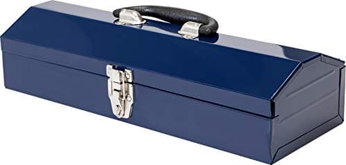 TCE ATB102U Torin 16" Hip Roof Style Portable Steel Tool Box with Metal Latch Closure, Blue 10