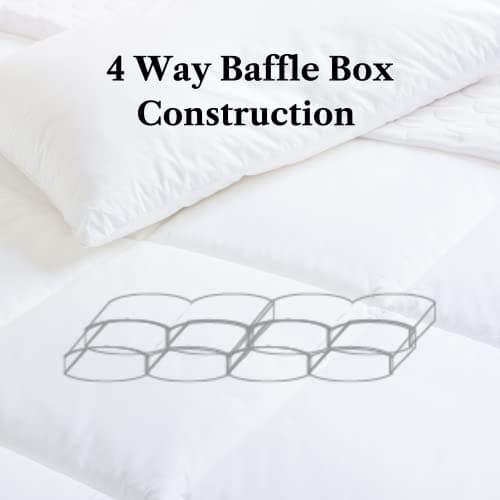 Royal Elite Feather Down Comforter Queen Size-Made in Canada-Oeko Tex 240TC Cotton Shell-Canadian Feather&Down Duvet Insert All Season-Hotel Down Duvet Insert-Cotton Duvet with Loops 5