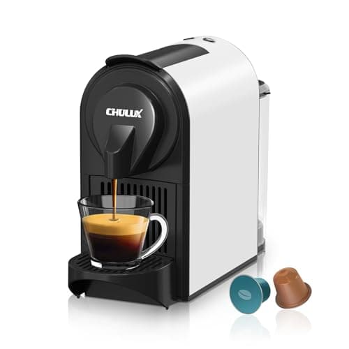 CHULUX Bafè-Pro Espresso Machine, Mini Espresso Machine for Nespresso Original Capsules, Single Serve Coffee Machine for Home Espresso & Lungo Maker, Italian ODE 20 Bar Pump, White