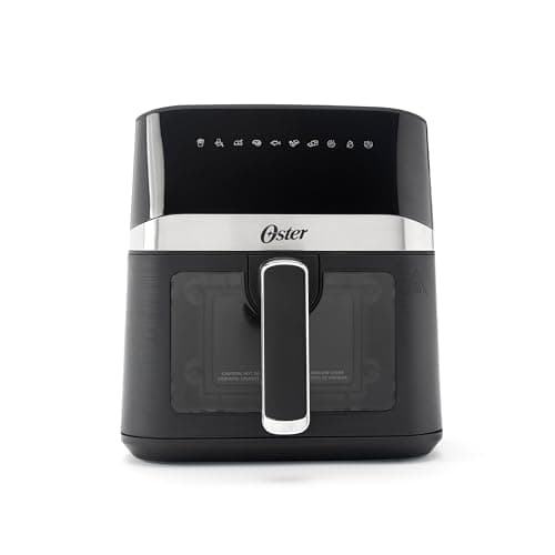 Oster Compact Air Fryer, 4-Quart Digital Airfryer with Window, Easy-to-Use Countertop Air Fryer
