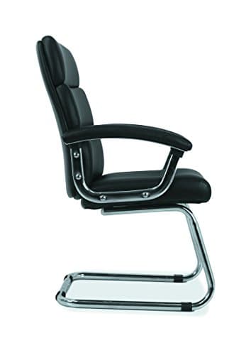 HON Traction High-Back Modern Guest Chair - Leather Reception Chair, Black (HVL102) (HONVL102SB11) 5