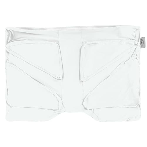 Wife Pillow Cooling Pillowcase: Q-Max 0.4 Cool Fabric, Buttery-Soft, Breathable, Silky-Smooth & Skin Friendly. Washable Cover with Zipper. Designed for Comfortable and Refreshing Sleep, Serene White