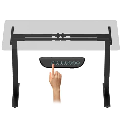 FLEXISPOT E6 Max Dual Motor 3 Stages Standing Desk Height Adjustable Electric Stand Up Desk Frame Only (Black)