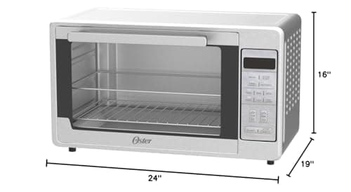 Oster Extra-Large Air Fryer Oven 10-in-1 Versatile Cooking Functions Fits 2 Large Pizzas Stainless Steel Perfect for Holiday Hosting 7