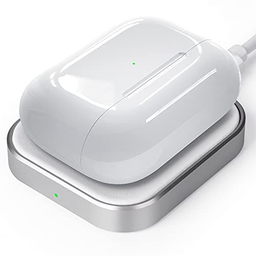 AirPods Pro Charger, Wireless Charging Station for AirPods Pro 3/ Pro 2/Pro, Wireless Charger for Airpods 4 (with Active Noise Cancellation)/ 3rd/ 2rd, White