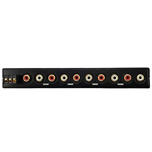 Gravity EQ19 1/2 Din 9 Equalization Bands Band Car Audio Equalizer EQ Front, Rear + Sub Output 9V with Three Stereo RCA Output/Built-in Input AUX/DVD Select Switch 7