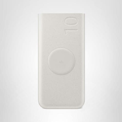 SAMSUNG 25W 10,000mAh Battery Pack Wireless Charger, Super Fast Charging w/ 2 Ports for Galaxy Phones, Buds and More, 3A USB-C Cable Included, 2024, US Version, EB-U2510XUEGUS. Beige 12