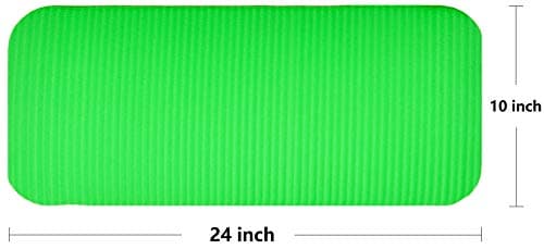 Fitvids All Purpose 1/2-Inch Extra Thick High Density Anti-Tear Exercise Yoga Mat and Knee Pad with Carrying Strap, Green 6