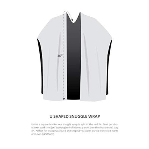 Beautyrest Wearable Electric Poncho Wrap Blanket, Ultra Soft Sherpa & Berber Fleece Heated Throw with Low EMF,UL Certified & OEKO-TEX,3 Heat Settings & 2 Hour Auto Shutoff, Gift-Ready, 50" x 64",Grey 5