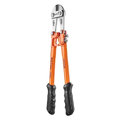 VEVOR Bolt Cutter, 14" Lock Cutter, Bi-Material Handle with Soft Rubber Grip, Chrome Molybdenum Alloy Steel Blade, Heavy Duty Bolt Cutter for Rods, Wires, Bolts, Cables, Rivets, and Chains 11