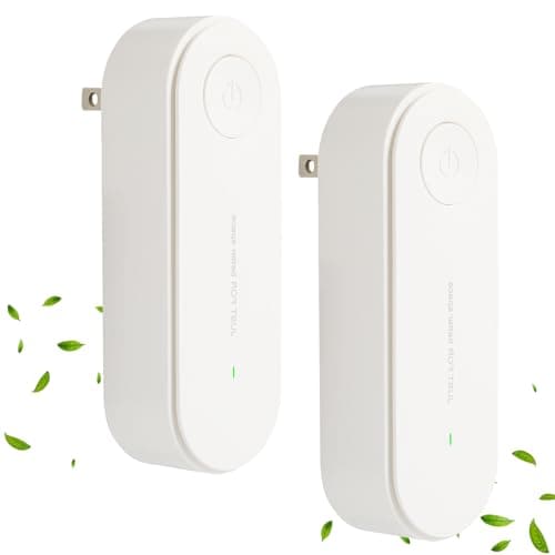 2026 New Magair Air Purifier，Magair Air Purifier Plug in with Replacement Filter, Suitable For Bedrooms, Toilets, Closets, Pet Room (White) (2pcs)