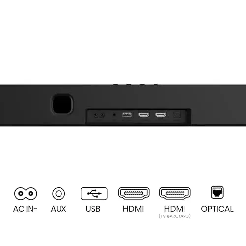 Hisense AX5140Q 5.1.4Ch Sound Bar with Wireless Subwoofer, Dolby Atmos, DTS:X, Bluetooth 5.3, Roku TV Ready, HDMI/AUX/ARC/Optical/USB, EzPlay, 7 EQ Modes, Hi Concerto, Room Calibration 12