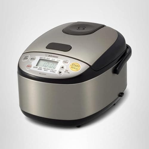 Zojirushi Micom 3-Cup Compact Size, Multiple Settings, Stainless Steel Made, Built-In Retractable Power Cord and Easy to Transport Rice Cooker and Warmer 8