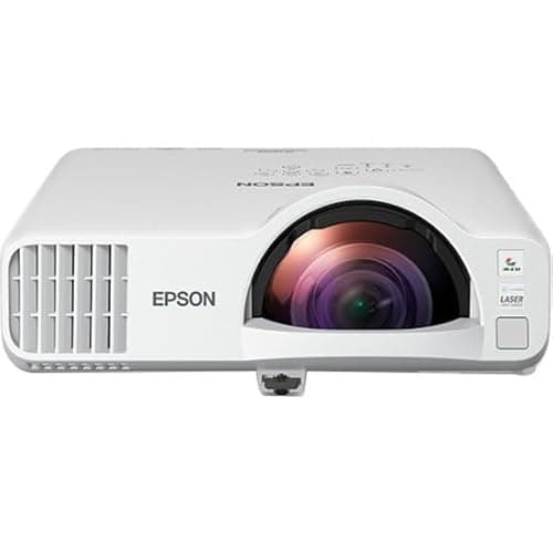 Epson PowerLite L210SW Short Throw 3LCD Projector - 16:10, Ethernet, HDMI, USB, Wi-Fi Connectivity, White