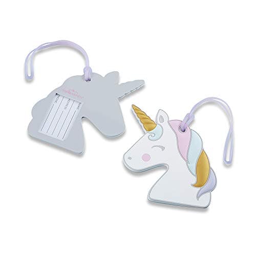 Kate Aspen 18181NA Decorative Unicorn Luggage, Suitcase/Bag Tag fairy lights 0 White, pink, purple, blue, gold