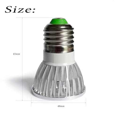 Klgeivb 940nM IR Illuminator, E26 E27 Infrared Spotlight Light Bulb Lamp 9W (3 High Power 3Watt LED), 45°, to Enhance Night Vision of IR Cameras, for CCTV Clear Surveillance Images at Night (940nm) 6