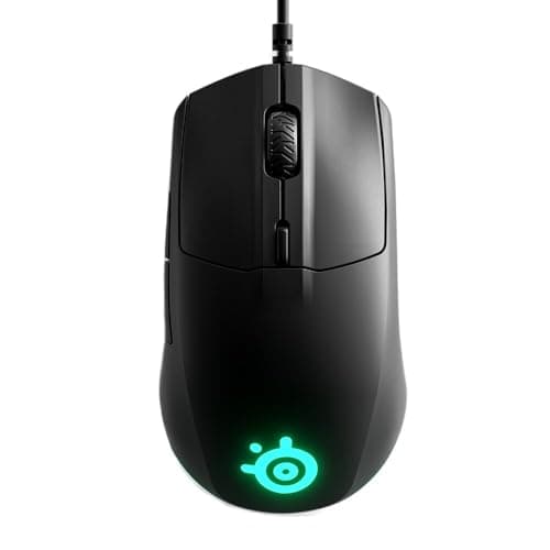 SteelSeries Rival 3 - Gaming Mouse - 8,500 CPI TrueMove Core Optical Sensor - 6 Programmable Buttons - Split Trigger Buttons (Renewed)