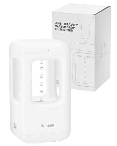 Anti Gravity Air Humidifier,Water Drip White Noise Humidifier,Plant Humidifier Indoor,Ultrasonic Cool Mist Humidifier for Bedroom for Bedroom/Baby Nursery/Bathroom/Living Room