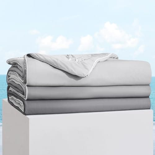 Marchpower Cooling Blanket King Size for Hot Sleepers, Lightweight Gradient Comforter with Q-Max >0.5, Silky Soft Summer Cooling Quilt 9