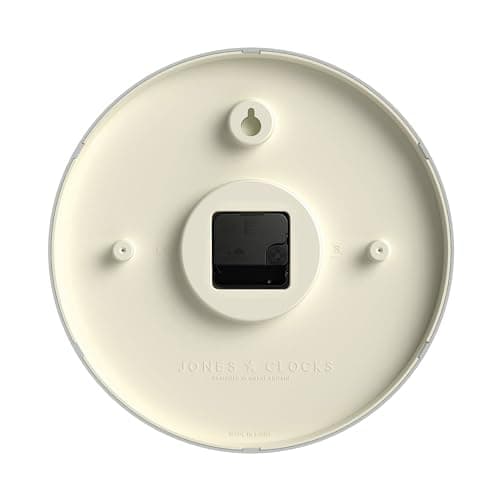 JONES CLOCKS® Studio Wall Clock | Modern Round Style | 12 inch | Orange | Easy to Read Numbers | Versatile Design for Kitchen, Living Room or Office 7