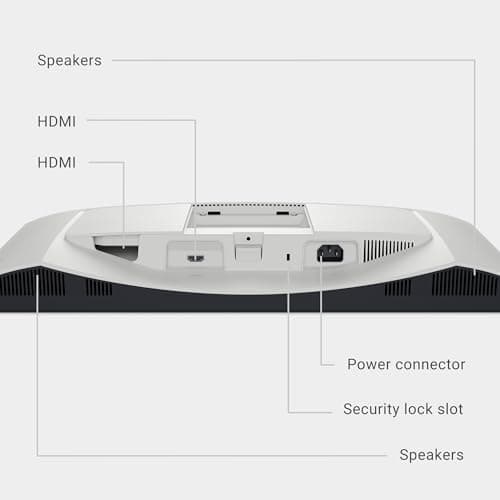 Dell S2425HS Monitor - 23.8 Inch, FHD (1920x1080) Display, 100Hz Refresh Rate 1500:1 Contrast Ratio, TÜV Rheinland Eye Comfort 4 Star, Integrated 2x5W Speaker, Height/Tilt/Swivel/Pivot - Ash White 13