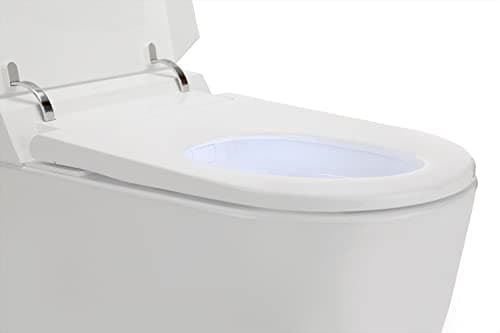ALPHA BIDET UXT Pearl Bidet Toilet Combination | 1.28GPF Smart Toilet w/Next Gen Bidet | ADA Chair Height | Automatic Lid and Seat | Automatic Flushing | Endless Warm Water | 3 Year Warranty 9