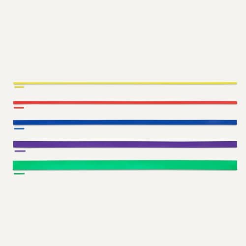 Amazon Basics Exercise Resistance Bands for Working Out, Set of 5, Multiple Resistance Levels 5