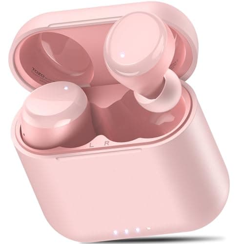 TOZO T6 Wireless Earbuds, Bluetooth 5.3 Ear Buds, Stereo Sound in Ear Headphones, 50 Hours Playtime, Wireless Charging Case, APP Customizable EQs, IPX8 Waterproof Earphones