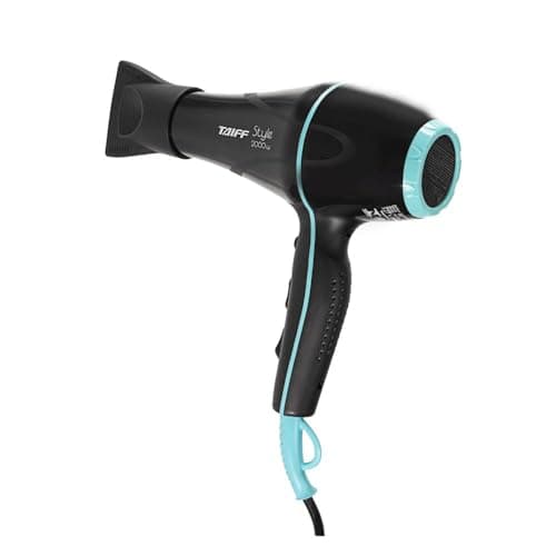 Taiff Style Hair Dryer IonSense Silver – 125V, Fast Drying, Frizz-Reducing Ionic-Ceramic, 1875W, Lightweight Blow Dryer with Diffuser for Curly Hair, Professional Performance (Silver) 6