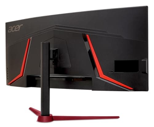 acer Nitro 34 Inch UWQHD 3440 x 1440 1500R Curved PC Gaming Monitor | AMD FreeSync Premium | Up to 180Hz Refresh | 1ms (VRB) | 400nit | DisplayHDR 400 | One DP 1.4 & Two HDMI 2.0 | XZ342CU Vbmiiphx 12