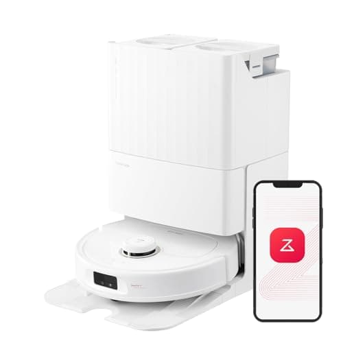 roborock Qrevo MaxV Robot Vacuum and Mop, FlexiArm Design, Hot Water Re-Wash & Re-Mop, Auto-Drying, Self-Emptying, 7000Pa Suction, Built-in Voice Assistant, Smart Obstacle Avoidance(Refurbished)