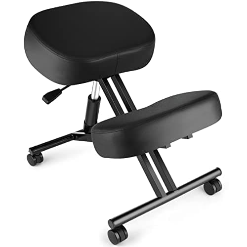 Ergonomic Office Kneeling Chair, Height Adjustable Stool with Thick Foam Cushions and Smooth Gliding Casters to Improve Posture and Relieve Pain, Multifunctional Design for Home and Office 9