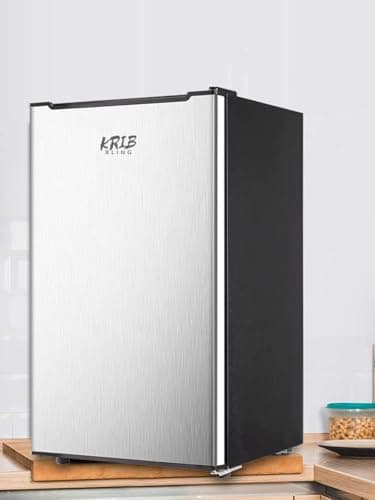 Compact Upright Freezer 3.0 Cu.ft Removable Shelves Mini Freezer Low Energy Single Door Refrigeratorfor for Bedroom, Office, Kitchen, Apartment, Dorm，Silver 5