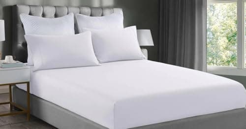 Oakias Twin Fitted Sheets White - Pack of 6 Bottom Sheets - Soft Brushed Microfiber Elastic for Bed - Shrinkage & Fade Resistant - Machine Washable 7