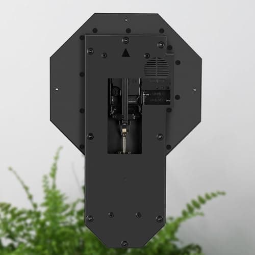 KANEODOT Pendulum Wall Clock Battery Operated, Imitation Wood Plastic Regulator Clock with Pendulum,Vintage Decorative Wall Clocks for Living Room,Farmhouse,Office,Bedroom,Kitchen,Wall Decor 8