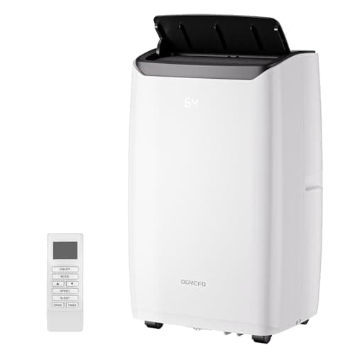 2025 New Portable Air Conditioner 12000 BTU with Built-in Dehumidifier, 4-in-1 AC Unit with Heater & Fan, Cools & Heats Space up to 500 sq ft, Remote Control and Window Kit Included, White