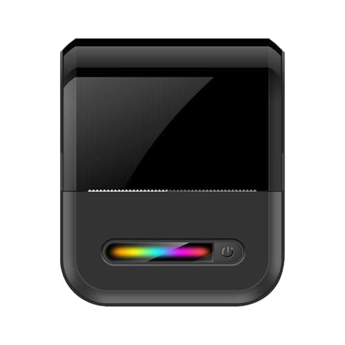 Hipasosy Label Maker Machine with Tapes,Portable Thermal Label Printer,Mini Bluetooth Inkless Label Stickers Makers for Home Storage School Business Office,Labeler Compatible with iOS & Android(Black) 9