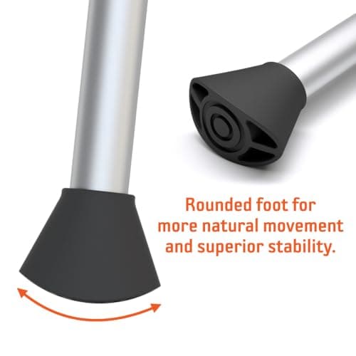 Mobilegs Ultra Crutches for Adults with Ergonomic Handgrips & Plush Saddle - Adjustable Height, Ventilated Saddle, Reduces Pain & Discomfort, Perfect for Post-Surgery & Long Term Disability 6
