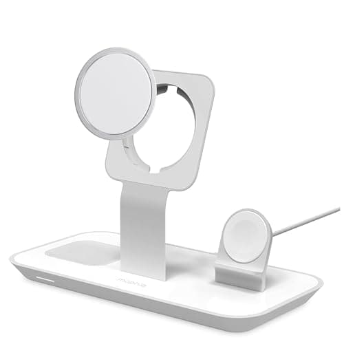MOPHIE 3-in-1 Wireless Quick-Charger Fast Wireless Charging Dock - Magnetic Charge Stand for iPhone 16/15/14/13/12, Apple Watch, Airpods Charging for Three Devices (Renewed) 8