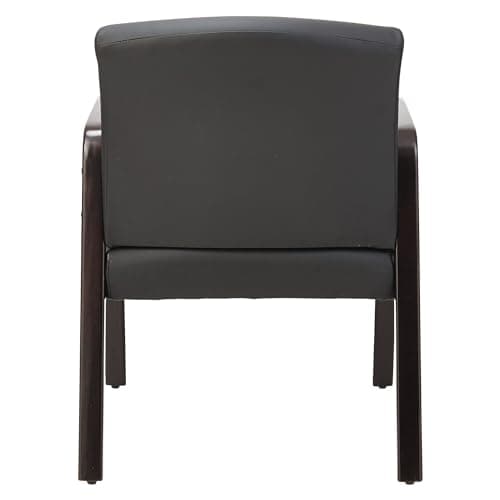 Alera ALE Reception Lounge Series Guest Chair, Espresso/Black Leather 9
